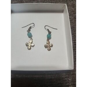 earings-‎ dangles Cross And Bead